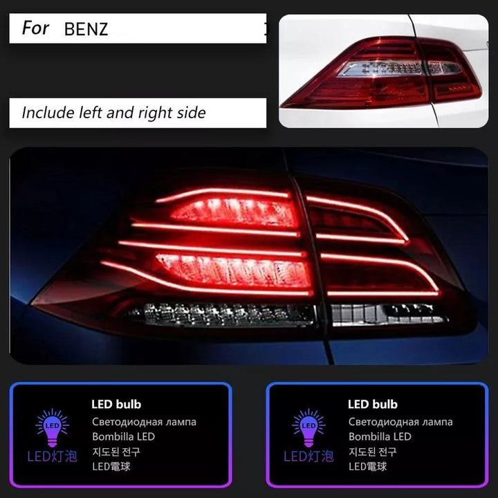 Car Craft Compatible With Mercedes Benz Gle W166 2016-2019 Car Rear Upgraded Tail Light Lamp Xenon Taillight Retrofit Upgrade Modified Led Drl Hid W166-012 Gle Gc