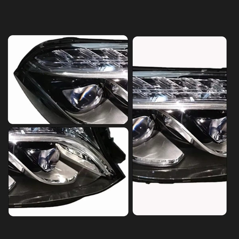 Car Craft Compatible With Mercedes Benz Ml W166 2012-2015 Car Front Upgraded Head Light Lamp Xenon Headlight Retrofit Upgrade Modified Led Drl Hid Maybach Style W166-011 Gc
