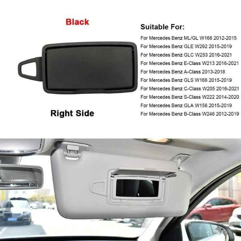 Car Craft Compatible With Mercedes Ml Gl Gle Gls W166 12-20 A B C E S Class W176 12-16 W246 10-16 W222 14-22 W205 16-22 W213 Glc W253 16-22 Gla W156 12-18 W117 Cla 14-18 Sun Shade Mirror Light Gray Left 16681001107m94