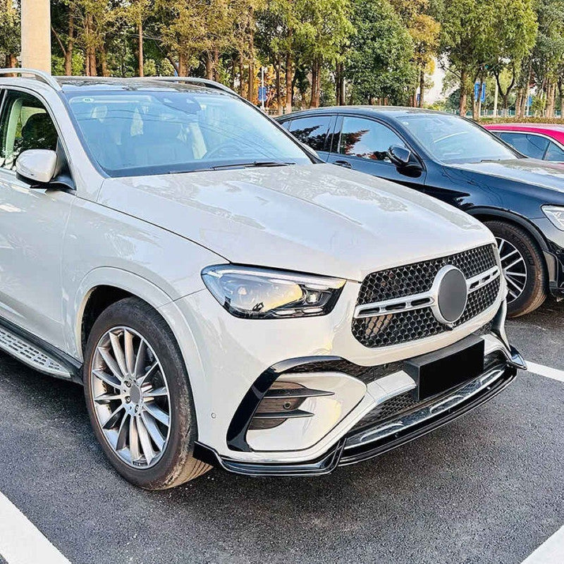 Car Craft Compatible With Mercedes Benz Gle W167 X167 Coupe Lci 2023+ Front Amg Bumper Show Grill Silver