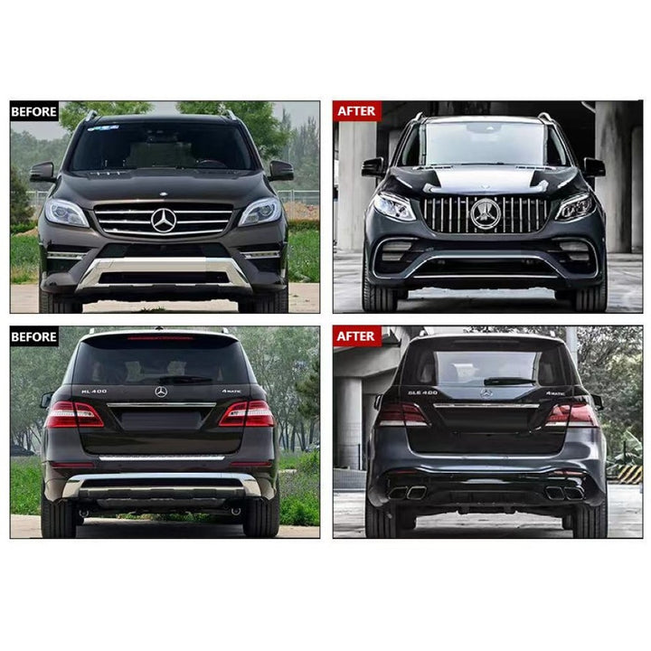 Car Craft Compatible With Mercedes Benz Ml W166 2012-2016 To Gle w166 2016-2019 Amg63 Upgrade Facelift Conversion Bodykit Bumper Hood Headlight Taillight CC-8543 - CAR CRAFT INDIA