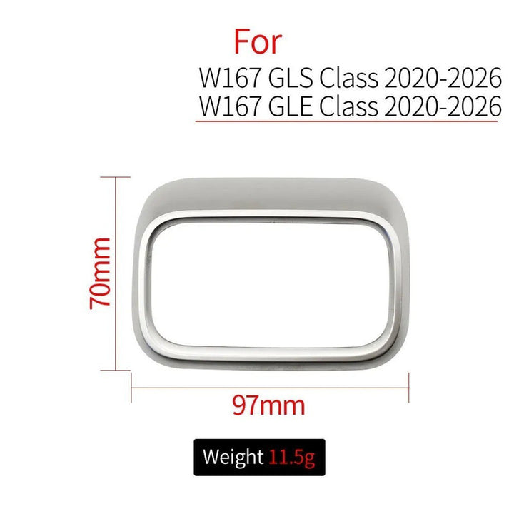 Car Craft Compatible With Mercedes Benz Gle Gls Class W167 X167 2019-2026 Car Front Ac Air Conditioner Vent Grille Outlet Trim Cover Frame Middle No 4 1676802402-4