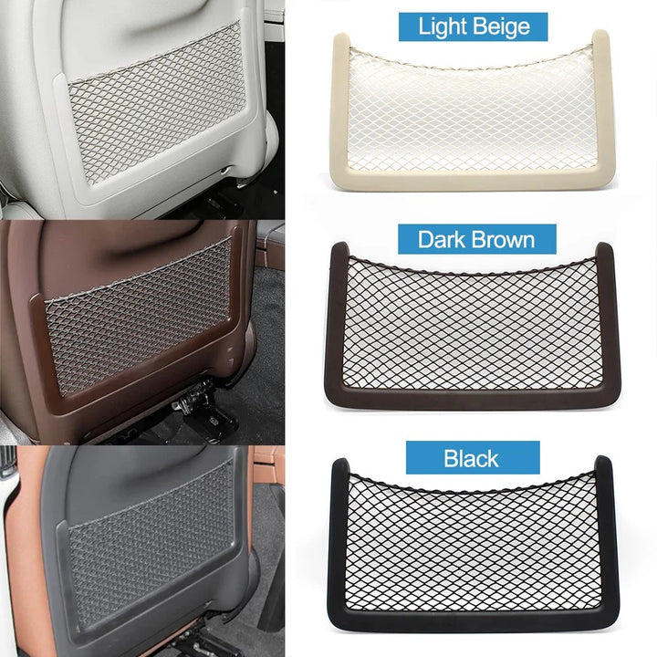 Car Craft Compatible With Mercedes Benz Gle Gls W167 X167 2019-2025 Rear Seat Backrest Storage Pocket Net Cover 16791031029e 118 Black