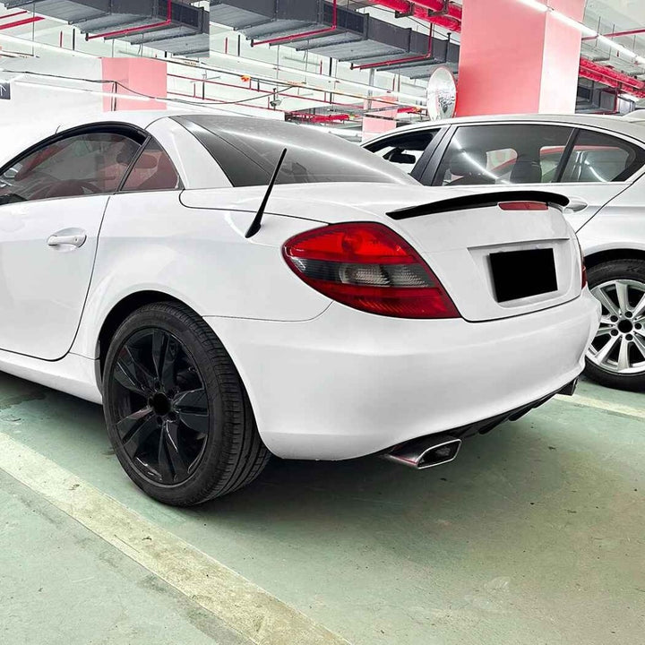 Car Craft Compatible With Mercedes Benz SLK Class R171 W171 2005-2010  Trunk Wing Lip Boot Rear Spoiler AMG STYLE AR-Benz-048 ZST-1045 GB  CC-2448 Glossy Black