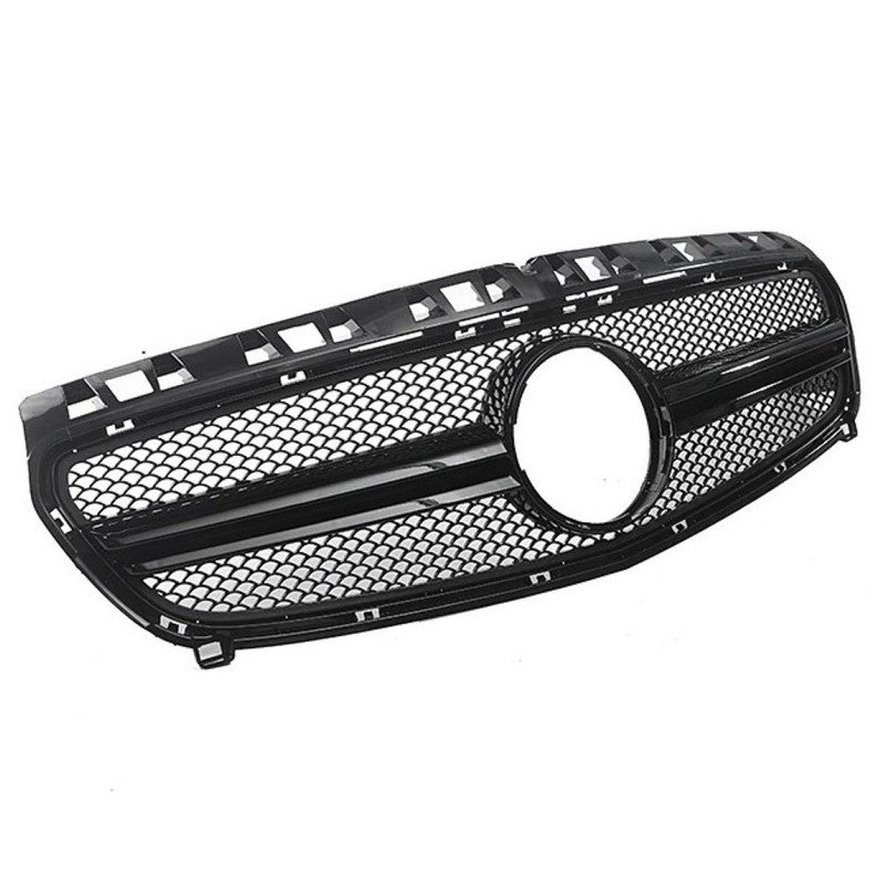Car Craft Compatible With Mercedes Benz A Class W176 2012-2016 Front Bumper Amg Show Grill Amg Black GC