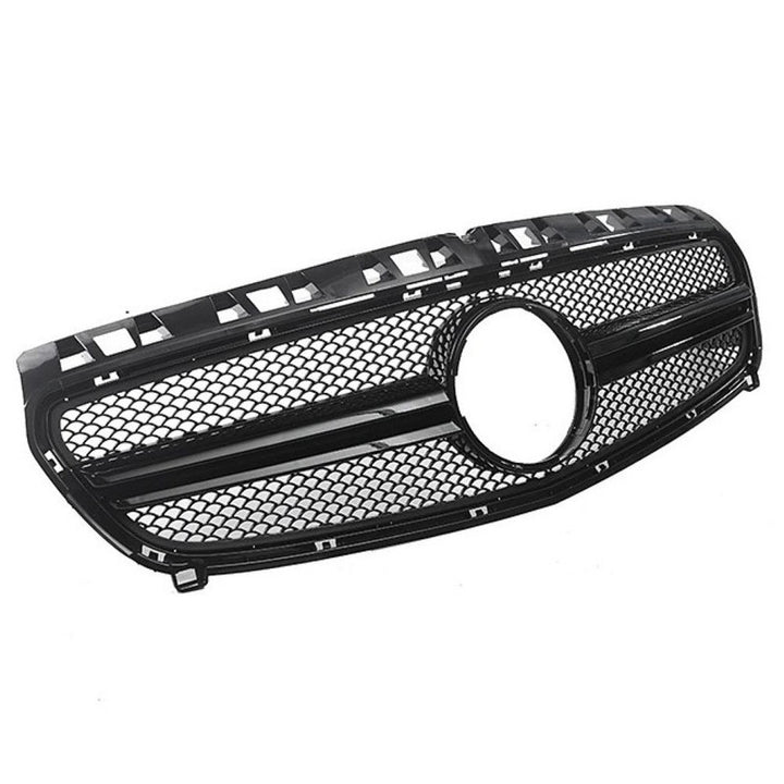 Car Craft Compatible With Mercedes Benz A Class W176 2012-2016 Front Bumper Amg Show Grill Amg Black GC