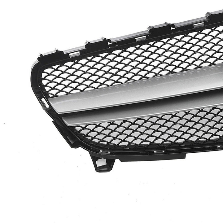 Car Craft Compatible With Mercedes Benz A Class W176 Lci 2016-2018 Front Bumper Amg Show Grill Amg Silver Usa GC