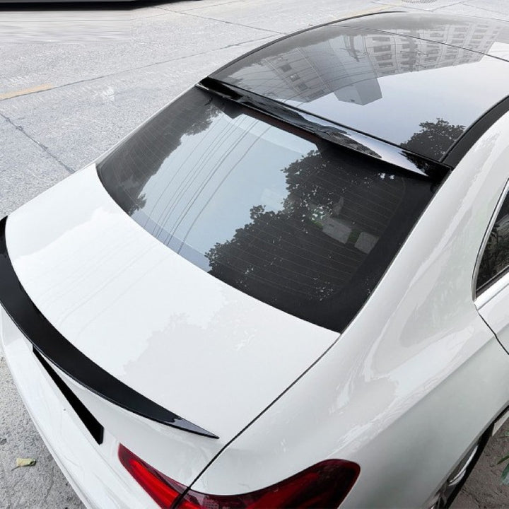 Car Craft Compatible With Mercedes Benz A Class W177 Sedan 2019-2024 Rear Trunk Wing Boot Roof Lip Spoiler Zst-1485 Cf Carbon Fiber Look - CAR CRAFT INDIA