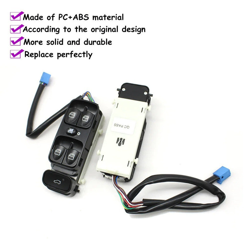 Car Craft Compatible With Mercedes Benz C Class W203 2000-2006 Clk Class W209 2002-2009 Car Interior Power Master Window Switch Regulator Main 2038210679 Model A