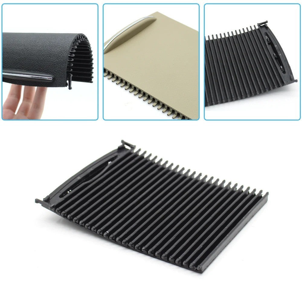 Car Craft Compatible With Mercedes Benz C Class W203 2000-2007 Car Center Console Sliding Shutter Cup Drink Holder Water Cup Holder Panel Roller Cover 20368001231434 Gy Gray