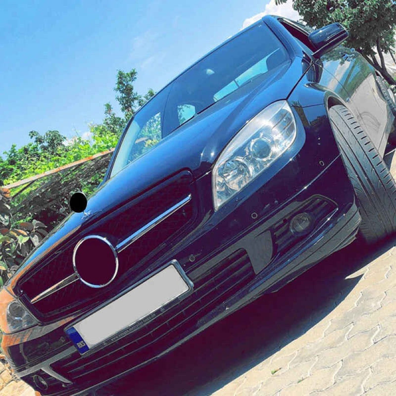 Car Craft Compatible With Mercedes Benz C Class W204 2007-2014 Upgrade Front Bumper Amg Show Grill Black Silver Gc W204-004