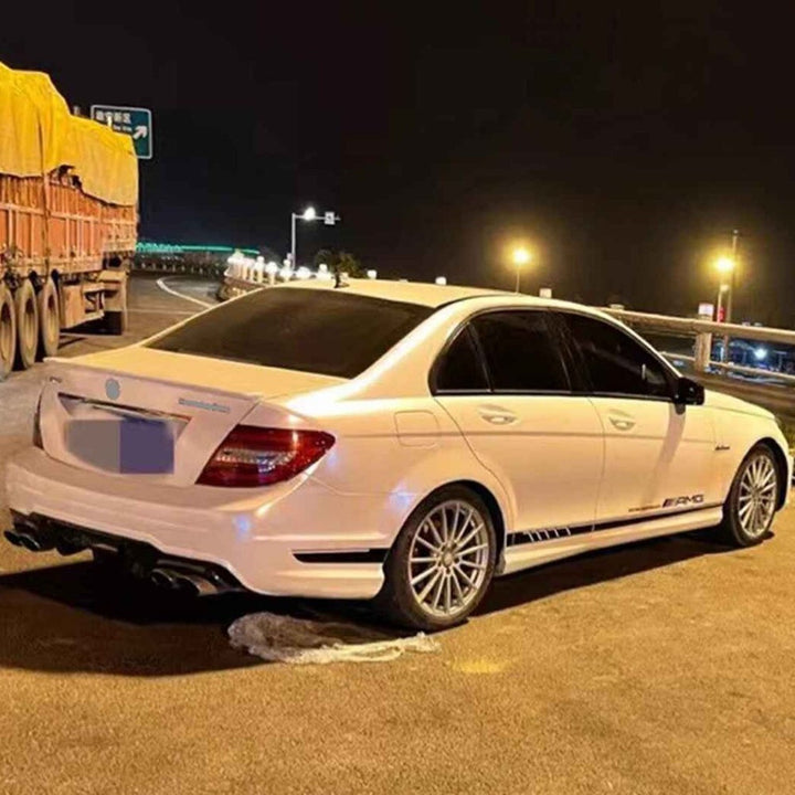 Car Craft Compatible With Mercedes Benz C Class W204 2011-2014 Rear Bumper Upgrade Convert To Amg C63 Amg Bumper Bodykit Gc W204-006