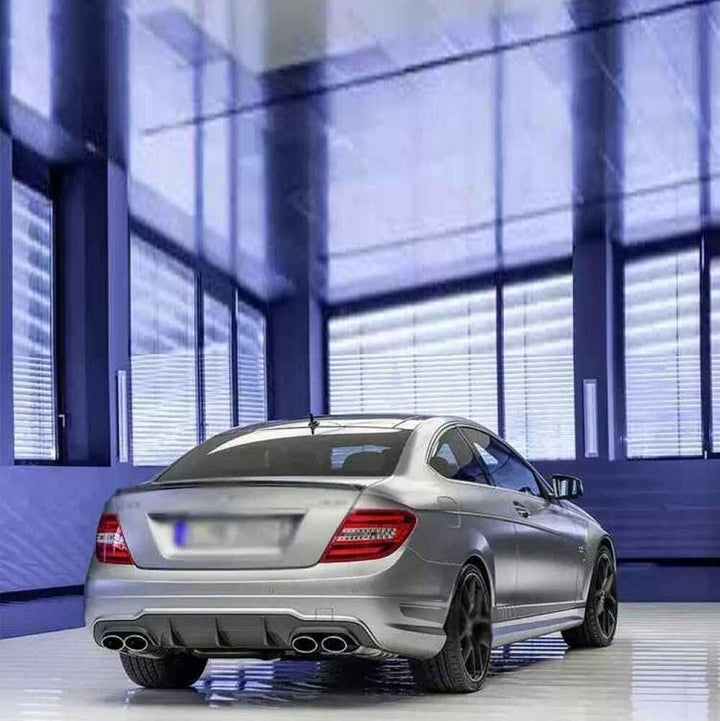 Car Craft Compatible With Mercedes Benz C Class W204 2011-2014 C63 Amg Side Skirt Splitter Running Board Gc W204-008