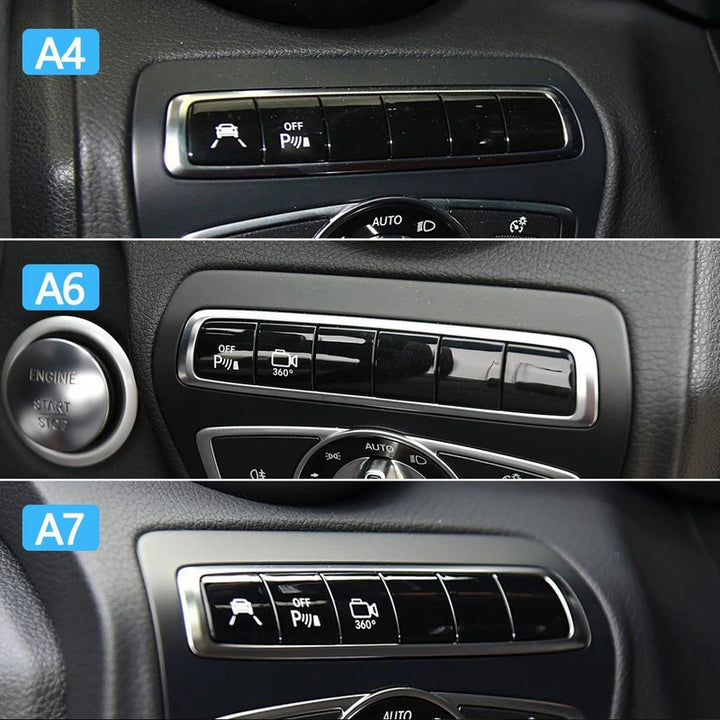 Car Craft Compatible With Mercedes C Class W205 Glc Class X253 V Class W447 E Class W213 Headlight Camera Parking Pdc Sensor Switch Block Radar Cruise Lane Assist Switch Button 2059058209-q6 A5 Button - CAR CRAFT INDIA