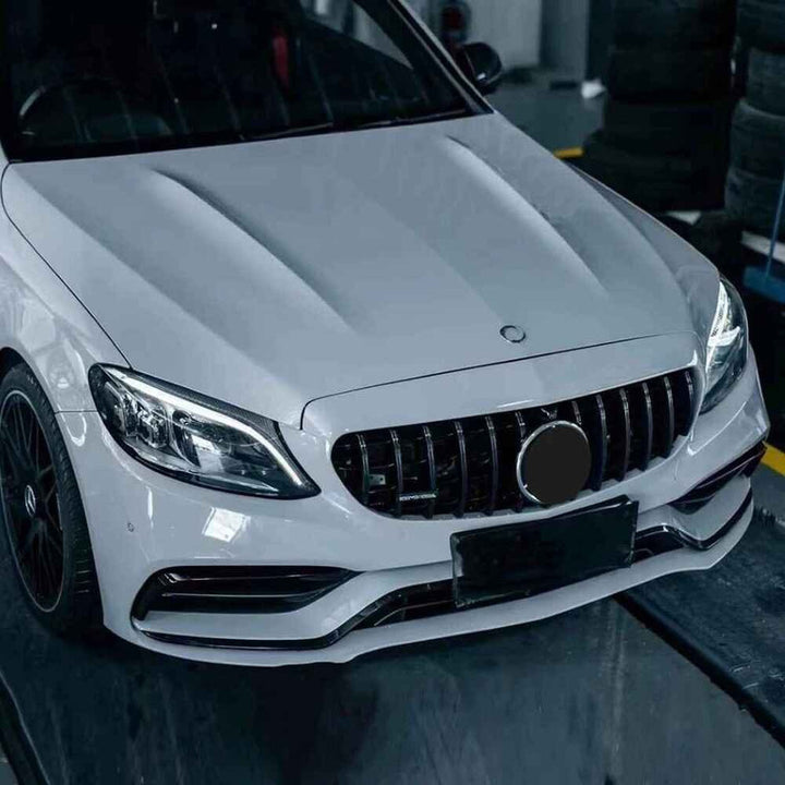 Car Craft Compatible With Mercedes Benz C Class W205 C205 Coupe 2015-2021 Front Bonnet Engine Hood Amg C63 Iron GC W205/c205-033
