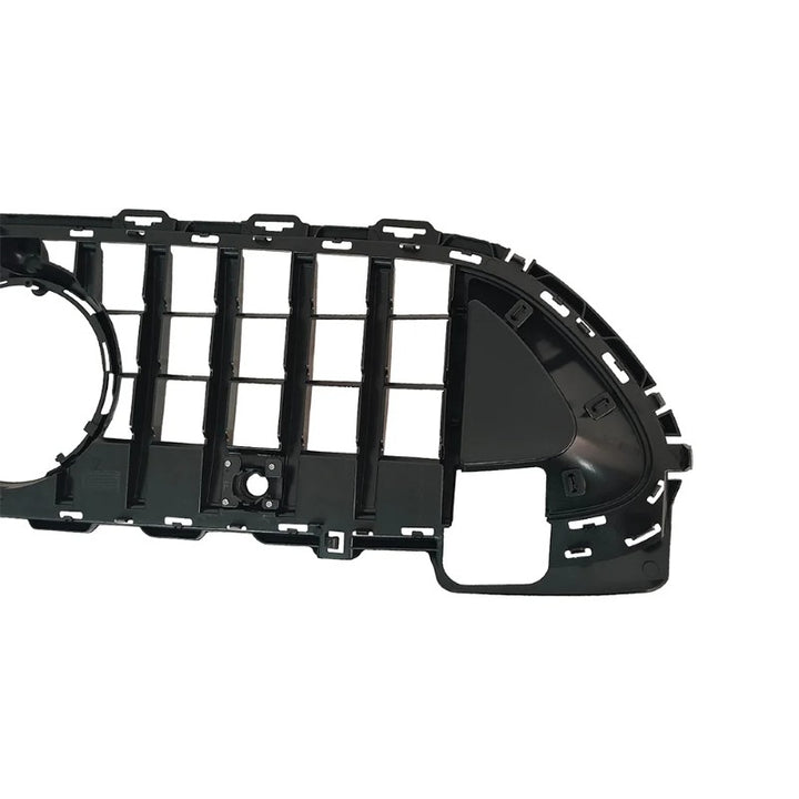 Car Craft Compatible With Mercedes Benz C Class W206 2021-2025 Amg Front Bumper Show Grill Brabus Bbs Style Carbon Fiber Look Black - CAR CRAFT INDIA