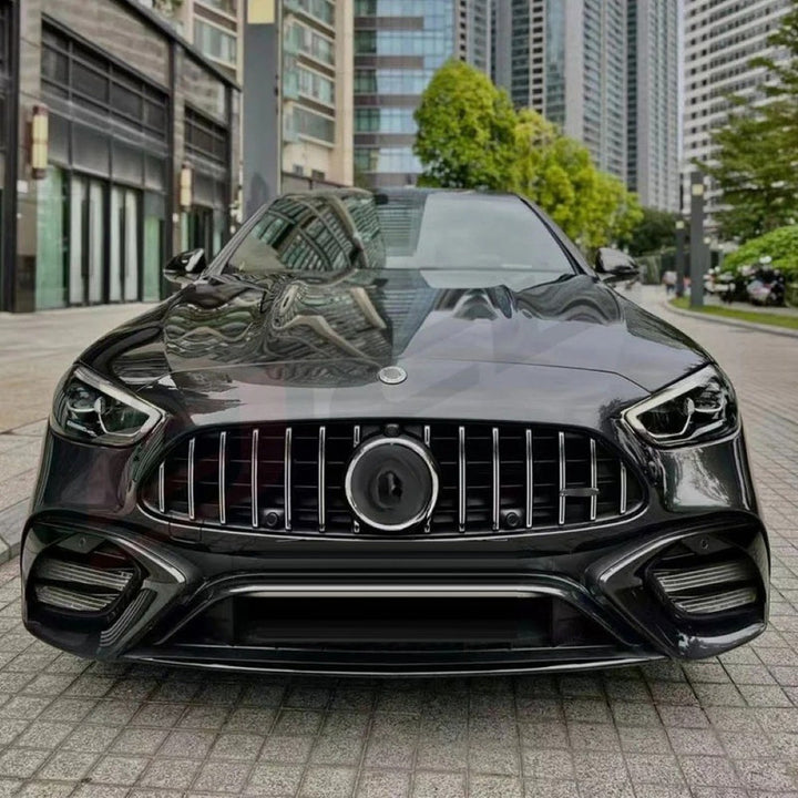 Car Craft Compatible With Mercedes Benz C Class W206 2022-2025 Amg C43 C63 Front Bumper Lip Splitter Skirts Trim Vent W206-015