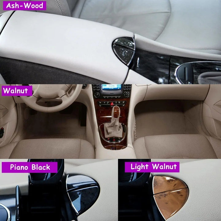 Car Craft Compatible With Mercedes Benz E Class W211 2005-2008 Car Center Console Lid Armrest Lock Latch Release Button Cover 2116801184 Light Walnut CC-9701 - CAR CRAFT INDIA