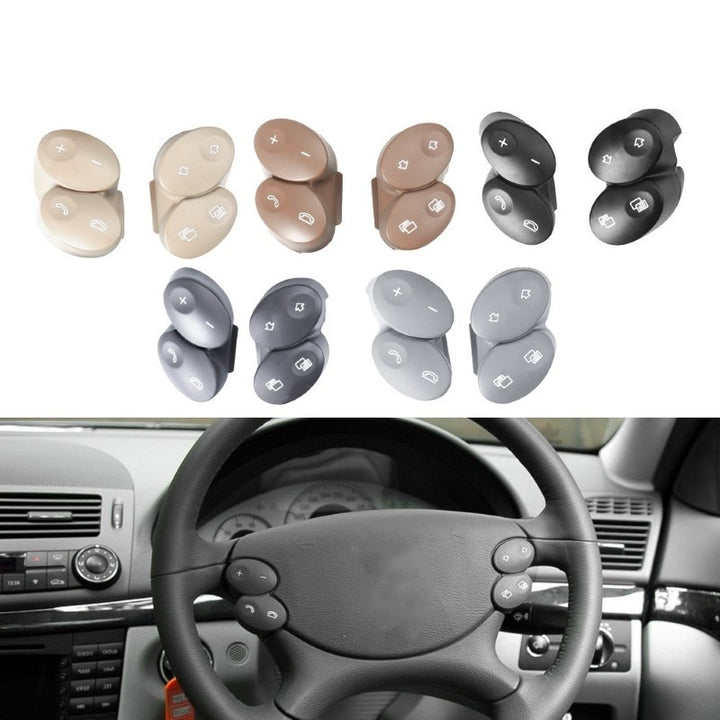 Car Craft Compatible With Mercedes E Class W211 2006-2009 Cls W218 Steering Wheel Knob Button Yellow 23082023108465-t2 Right CC-2736 - CAR CRAFT INDIA