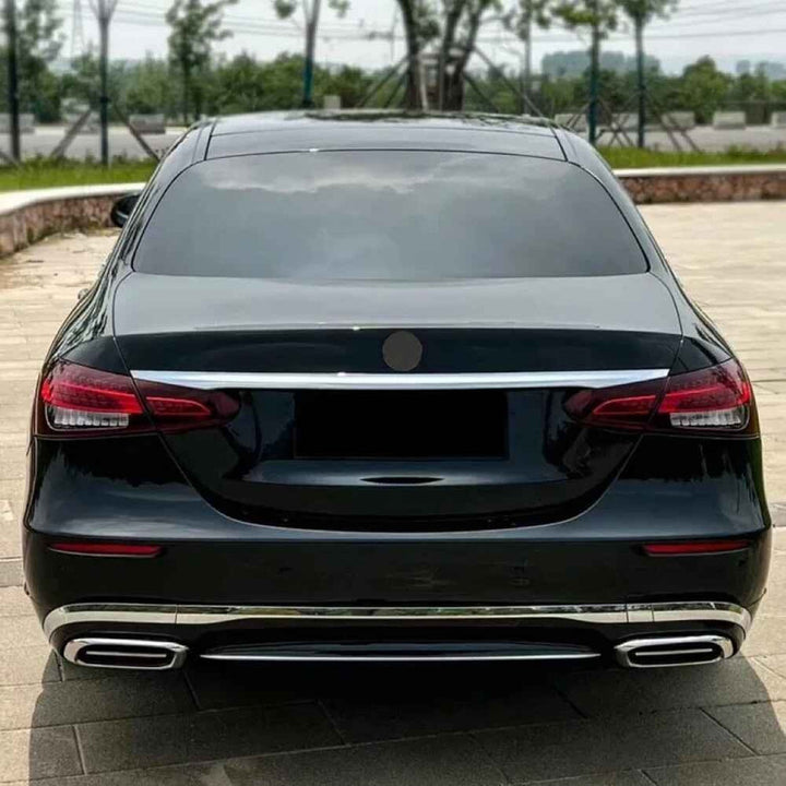Car Craft Compatible With Mercedes Benz E Class W213 Lci 2021-2023 Upgrade Facelift Convert To Maybach Bodykit Front Rear Bumper Gril Exhaust Pipe Tip Diffsuer Trim
