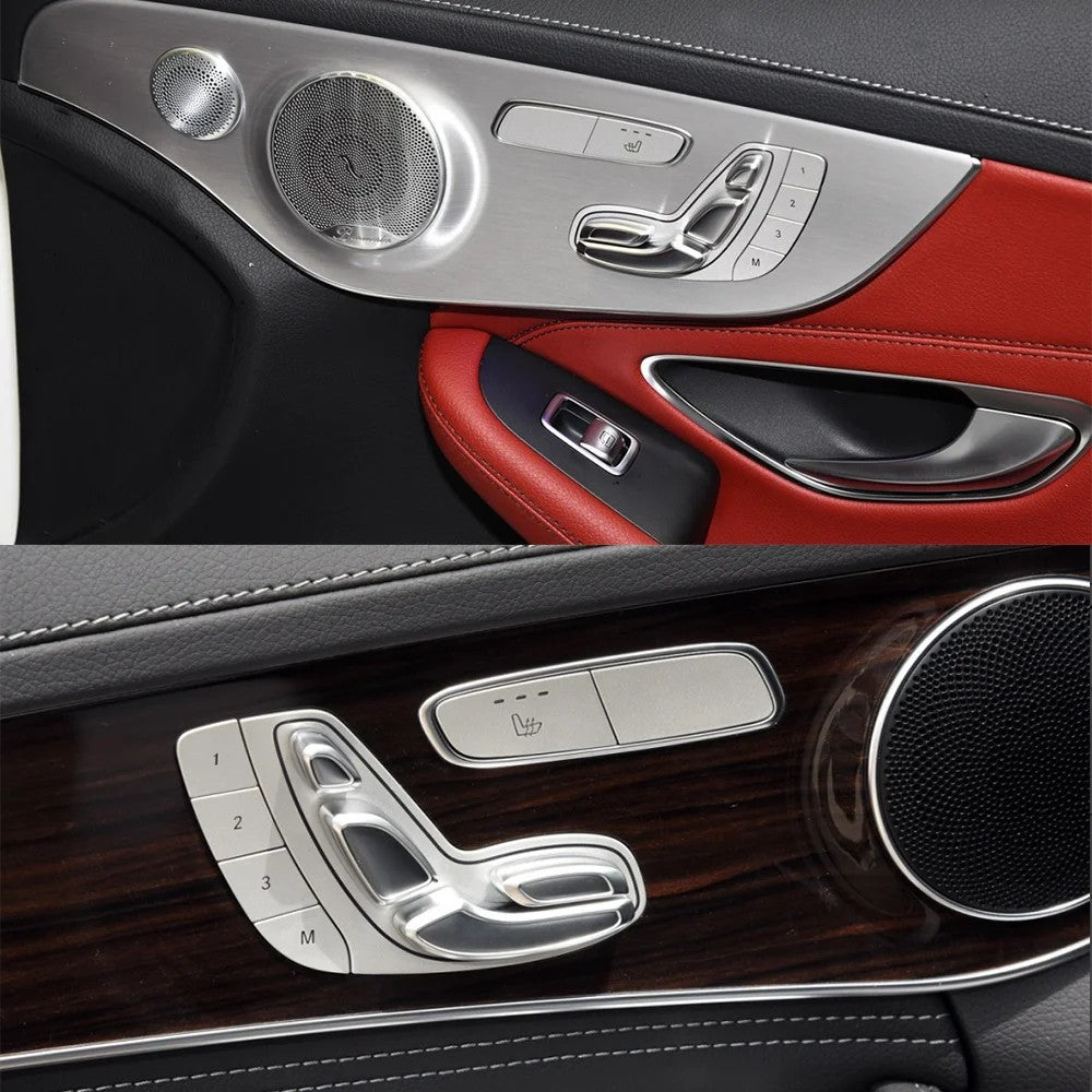 Car Craft Compatible With Mercedes Benz C Class W205 2014-2023 E Class W213 2016-2023 Glc W253 2016-2022 Eqc W293 2018-2019 Cls Class W257 2018-2022 Car Electronic Front Seat Adjustment Button Switch Button Assembly 2059056651 Left CC-436