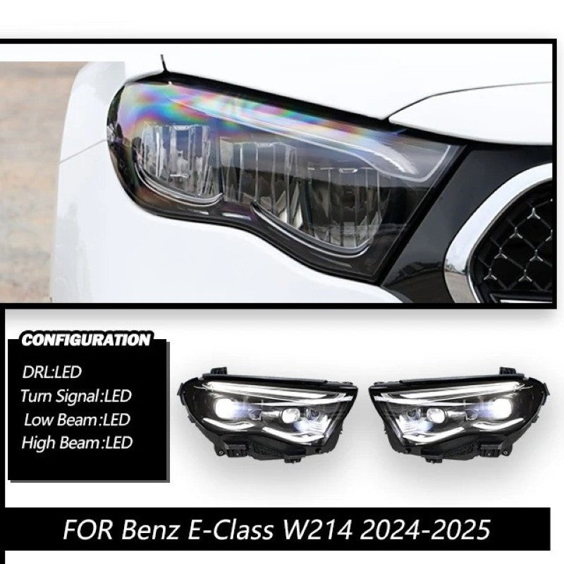 Car Craft Compatible With Mercedes Benz E Class W214 2025 Car Front Upgraded Head Light Lamp Xenon Headlight Retrofit Upgrade Modified Led Drl Hid Light Usa Shy - CAR CRAFT INDIA