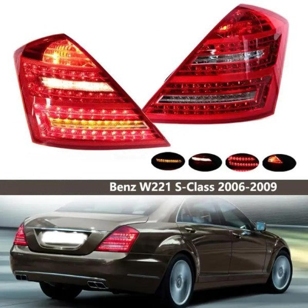 Car Craft Compatible With Mercedes Benz S Class W221 2006-2009 Car Rear Upgraded Tail Light Lamp Xenon Taillight Retrofit Upgrade Modified Led Drl Hid Light Lci Led Style - CAR CRAFT INDIA