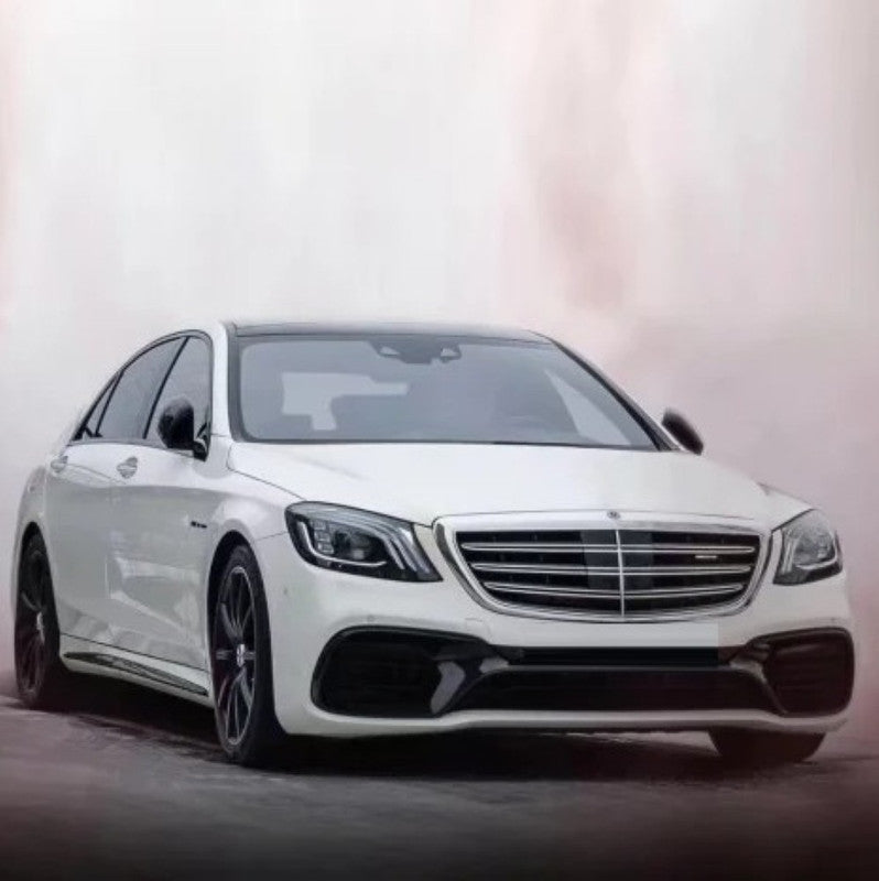 Car Craft Compatible With Mercedes Benz S Class W222 Lci 2018-2020 Upgrade Convert To S Class S63amg Amg63 S63 Amg Front Bumper Bodykit Skirt Splitter Trim Gc W222-007