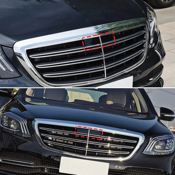 Car Craft Compatible With Mercedes Benz S Class W222 2014-2020 Car Front Radiator Show Grille Cap Cover Of The Grille Camera Accessory 2228850226 Left CC-9565