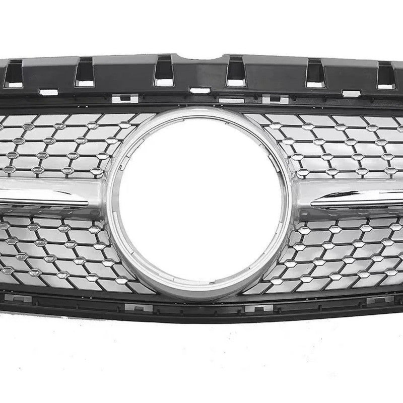 Car Craft Compatible With Mercedes Benz B Class W246 2015-20018 Front Bumper Show Grill Amg Diamond Black