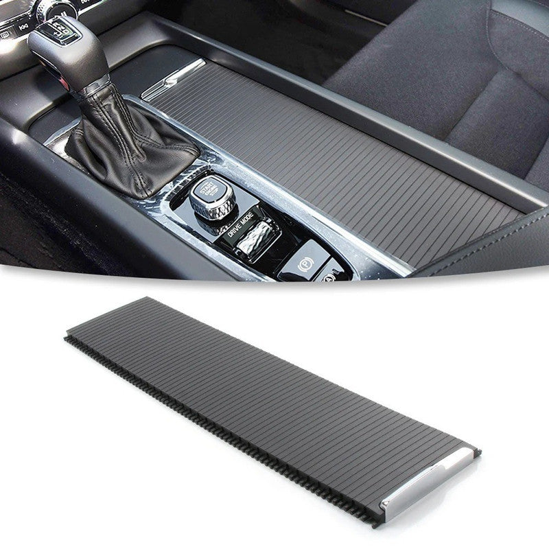 Car Craft Compatible With Volvo Xc60 Mk2 2018-2025 V60 S60 2019-2025 Car Center Console Drink Cup Trim Blind Holder Curtain Zipper Cover 31469624 Black CC-9068