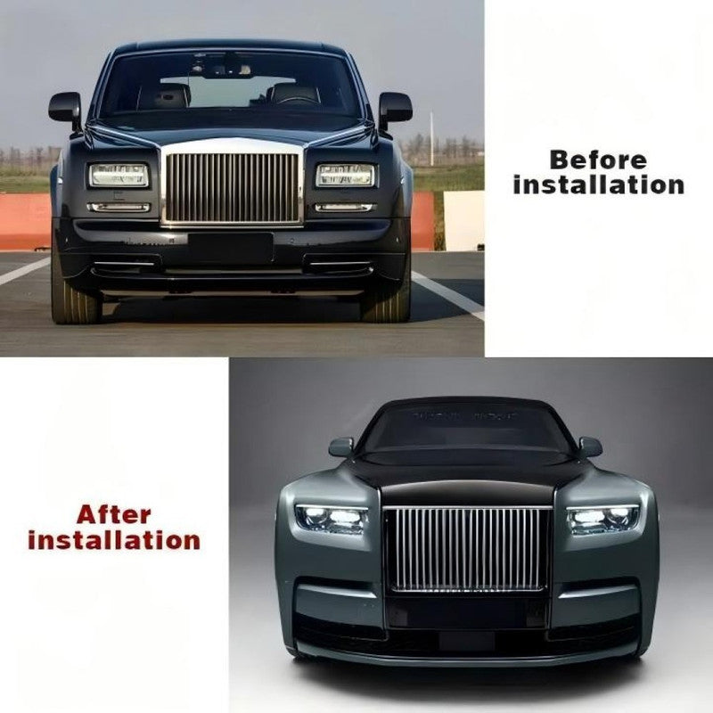 Car Craft Compatible With Rolls Royce Phantom 6th Generation Old Upgrade Facelift Convert To New 7th Generation Style Fender Glass Fiber Can Be Used With Facelift Kit For Non Cut 1:1 - CAR CRAFT INDIA