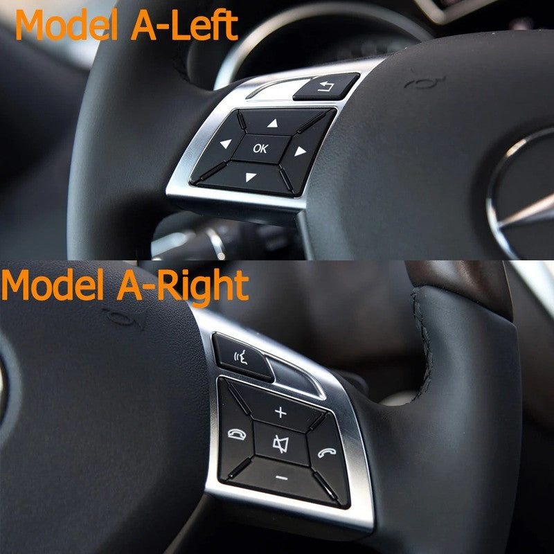 Car Craft Compatible With Mercedes Ml Class 11-15 W166 Gl Class 2013-2015 W166 G Class G Wagon 2013-2018 W463 Steering Wheel Menu Control Switch Knob Button Cover 16690529009107 Black Right A CC-7853 - CAR CRAFT INDIA