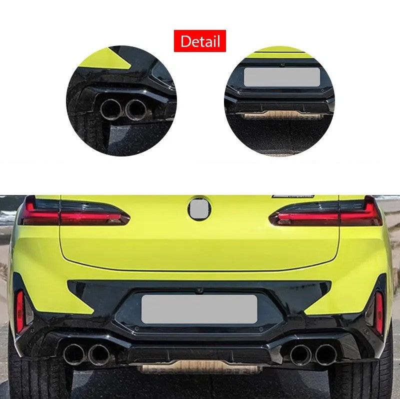 Car Craft Compatible With Bmw X4 G02 2018-2021 Upgrade Convert To M Sport M Performance X4m Lci 2022+ Style Bodykit Body Kit Front Rear Bumper Splitter Grill Lip Diffuser Exhaust Pipe Tip Wheel Arch Trim Cover Gc G02 008