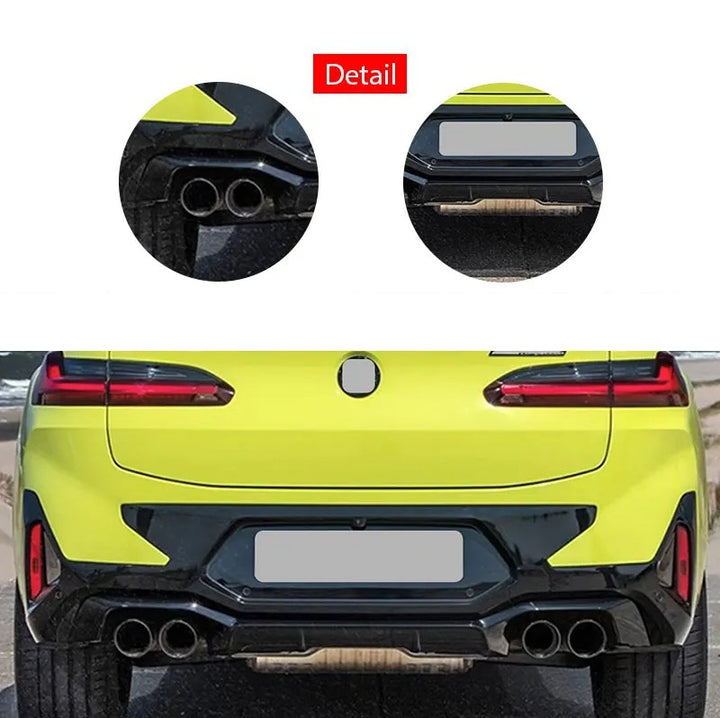 Car Craft Compatible With Bmw X4 G02 2018-2021 Upgrade Convert To M Sport M Performance X4m Lci 2022+ Style Bodykit Body Kit Front Rear Bumper Splitter Grill Lip Diffuser Exhaust Pipe Tip Wheel Arch Trim Cover Gc G02 008