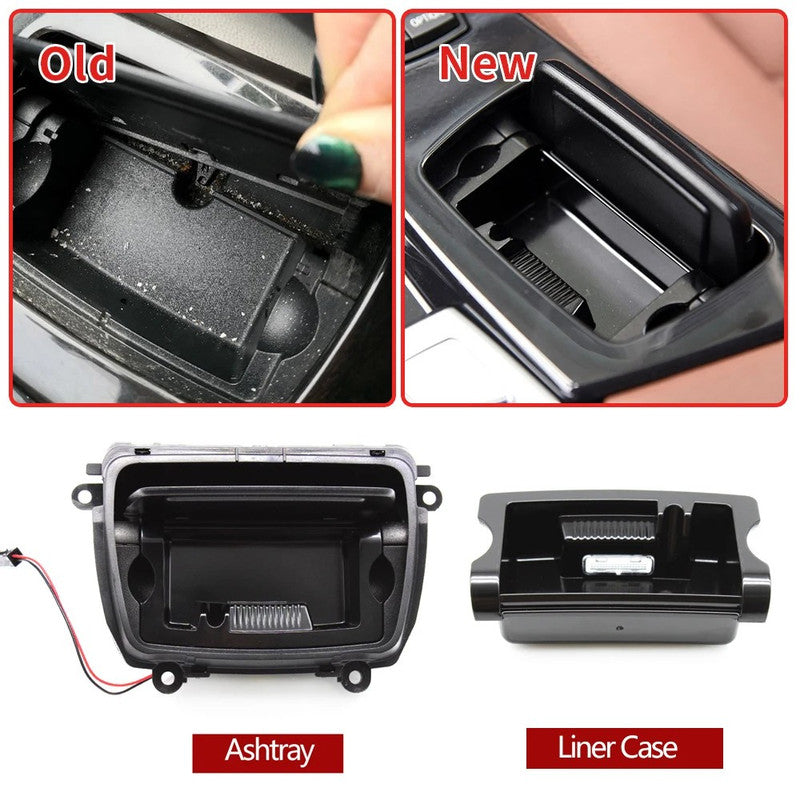 Car Craft Compatible With Bmw 5 Series F10 2010-2017 New Interior Car Central Console Ashtray Cover Trim 51169206373 - CAR CRAFT INDIA