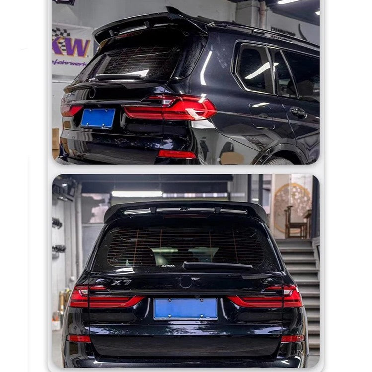 Car Craft Compatible With Bmw X7 G07 2019-2022 Front Rear Bumper Upgrade Convert To M Sport M Performance Black Samurai Bodykit Body Kit Bumper Side Skirt Rear After Lip Diffuser Spoiler Aero Black Samurai Gc G07 006