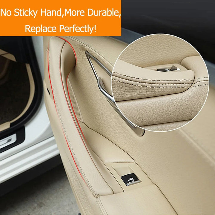 Car Craft Compatible With Bmw 5 Series F10 2010-2017 Car Interior Door Armrest Inside Pull Handle Single Handle Right Red Brown 51417225860r Rb Rhd Model A OUTER LEATHER PART CC-7922 - CAR CRAFT INDIA
