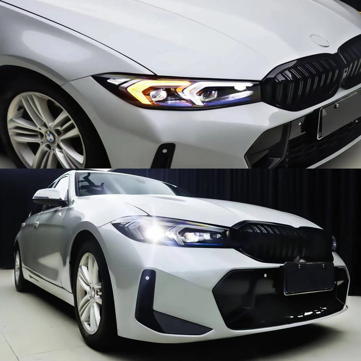 Car Craft Compatible With Bmw 3 Series F30 2012-2018 To G20 Lci M Sports Mt Mtech Upgrade Facelift Conversion Hood Fender Bodykit Bumper Headlight Helogen CC-6332 - CAR CRAFT INDIA