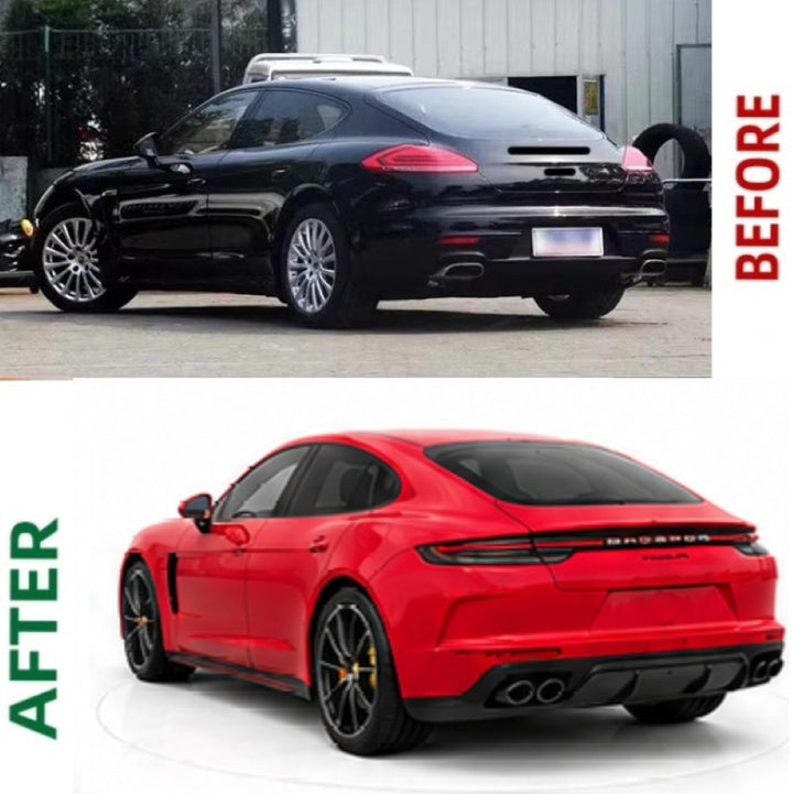 Car Craft Compatible With Porsche Panamera 2009-2016 970 Car Upgrade Facelift Upgrade Convert To 976 Gts 2025 Bodykit Bumper Headlight Taillight Trunk Hood Fender Glass Gts Style
