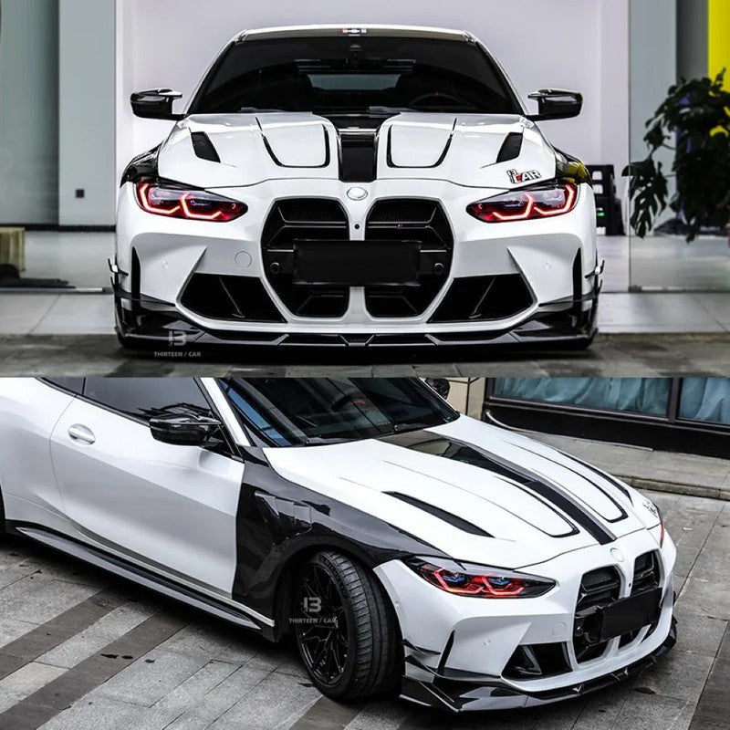 Car Craft Compatible With Bmw G82 G80 G81 M3 M4 Fenders 2021+ Real Carbon Fiber N Style Side Fender CC-8547