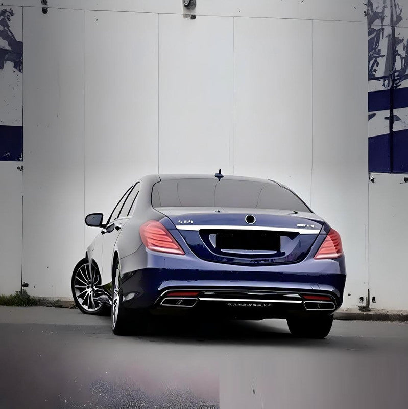 Car Craft Compatible With Mercedes Benz S Class W222 2014-2017 Upgrade Facelift Convert To Amgs63 S63 Bodykit Rear Bumper Side Trim