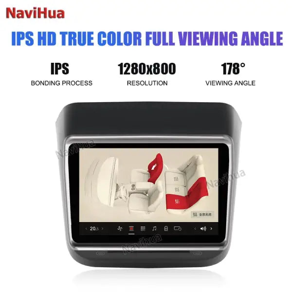 7.2 Inch IPS Touch Screen Android Rear Entertainment System Air Conditioning Climate Control Panel for Tesla Model 3/Y