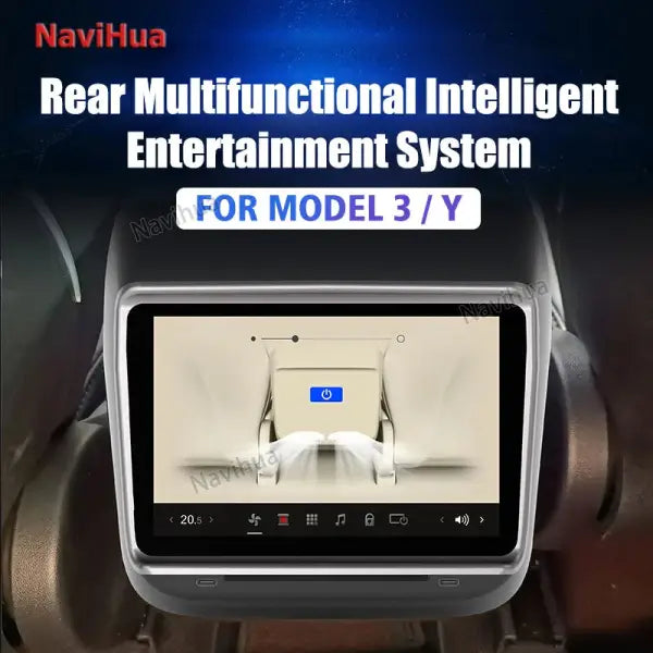 7.2 Inch IPS Touch Screen Android Rear Entertainment System Air Conditioning Climate Control Panel for Tesla Model 3/Y