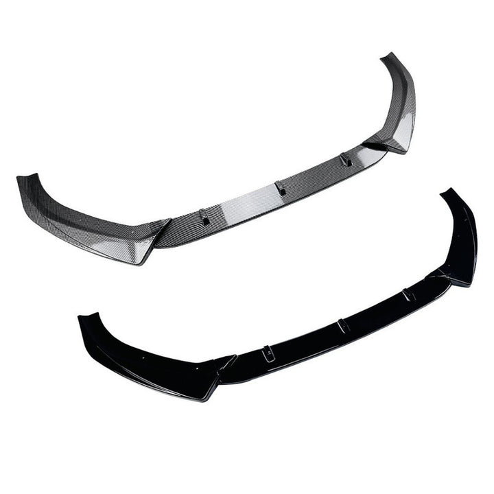 Car Craft Compatible With Audi A3 8v Facelift S Line 2017-2020 Front Bumper Lip Skirt Splitter Spoiler Zst-985 Carbon Fiber Look