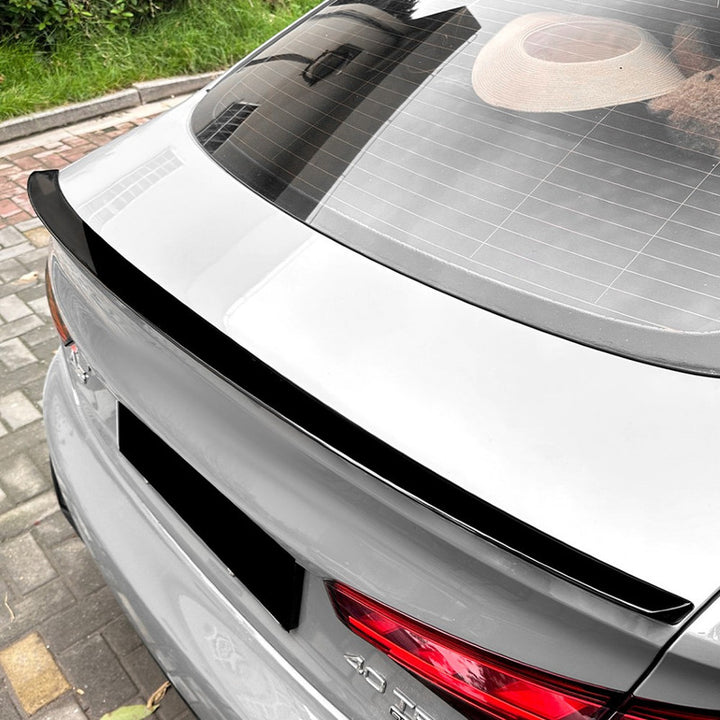 Car Craft Compatible With Audi A5 F5 Sportback Four-door 2017-2024 Rear Trunk Boot Roof Wing Lip Spoiler Splitter Skirts Sportsback Style Zst-889 Glossy Black