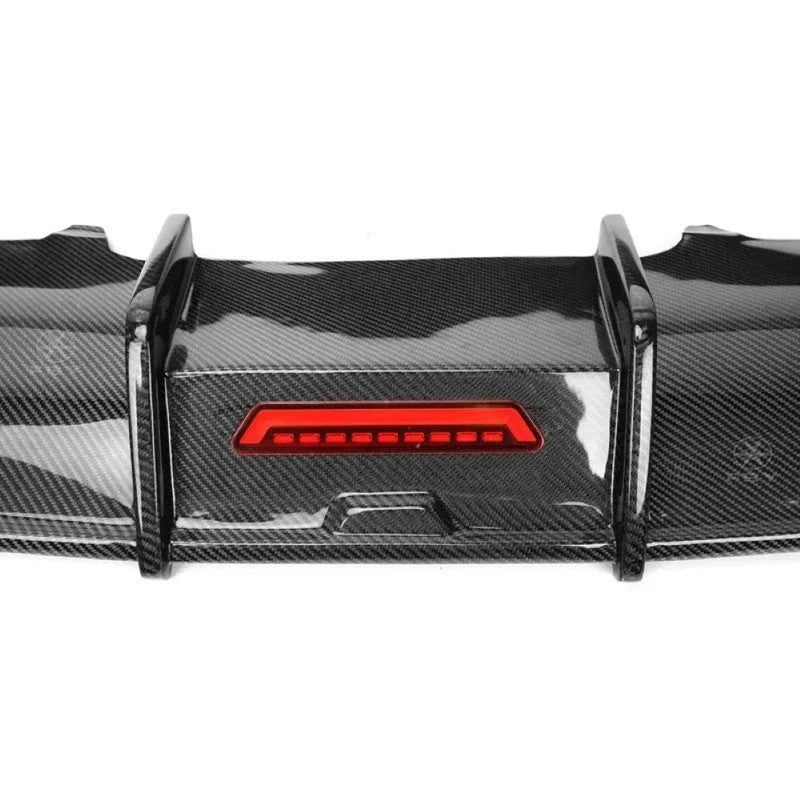 Car Craft Compatible With Audi A6 C6 2012-2015 Rear Bumper Lip Diffuser Skirts Real Carbon Fiber Non-sline Car CC- - CAR CRAFT INDIA