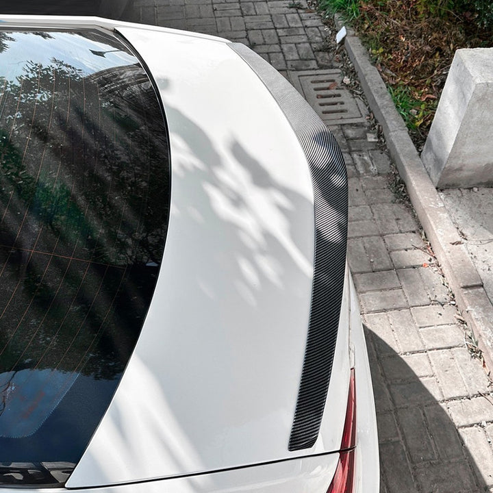 Car Craft Compatible With Mercedes Benz E Class Coupe 2009-2016 Rear Trunk Boot Roof Wing Lip Spoiler Splitter Skirts Zst-959 Glossy Black