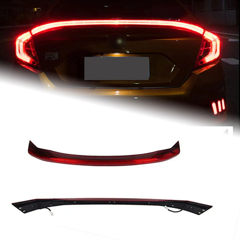 Car Craft Compatible With Honda Civic 10th Gen 2016-2020 Car Rear Upgraded Tail Light Lamp Xenon Taillight Retrofit Upgrade Modified Led Drl Hid Trunk Centre Bar