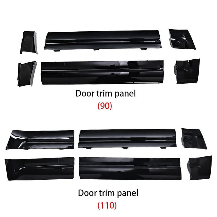 Car Craft Compatible With Range Land Rover Defender 110 L663 Lr129997 2020+ Black Knight Front And Back Side Skirt Door Protective Panel Surround Door Trim Panel Side Skirts Lip 4 Door - CAR CRAFT INDIA